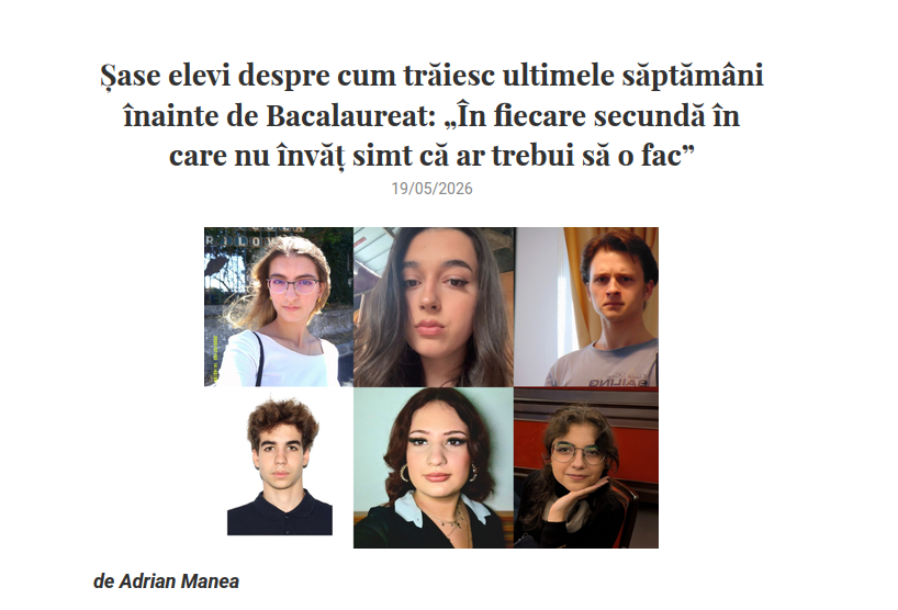 Vocativ: Șase elevi